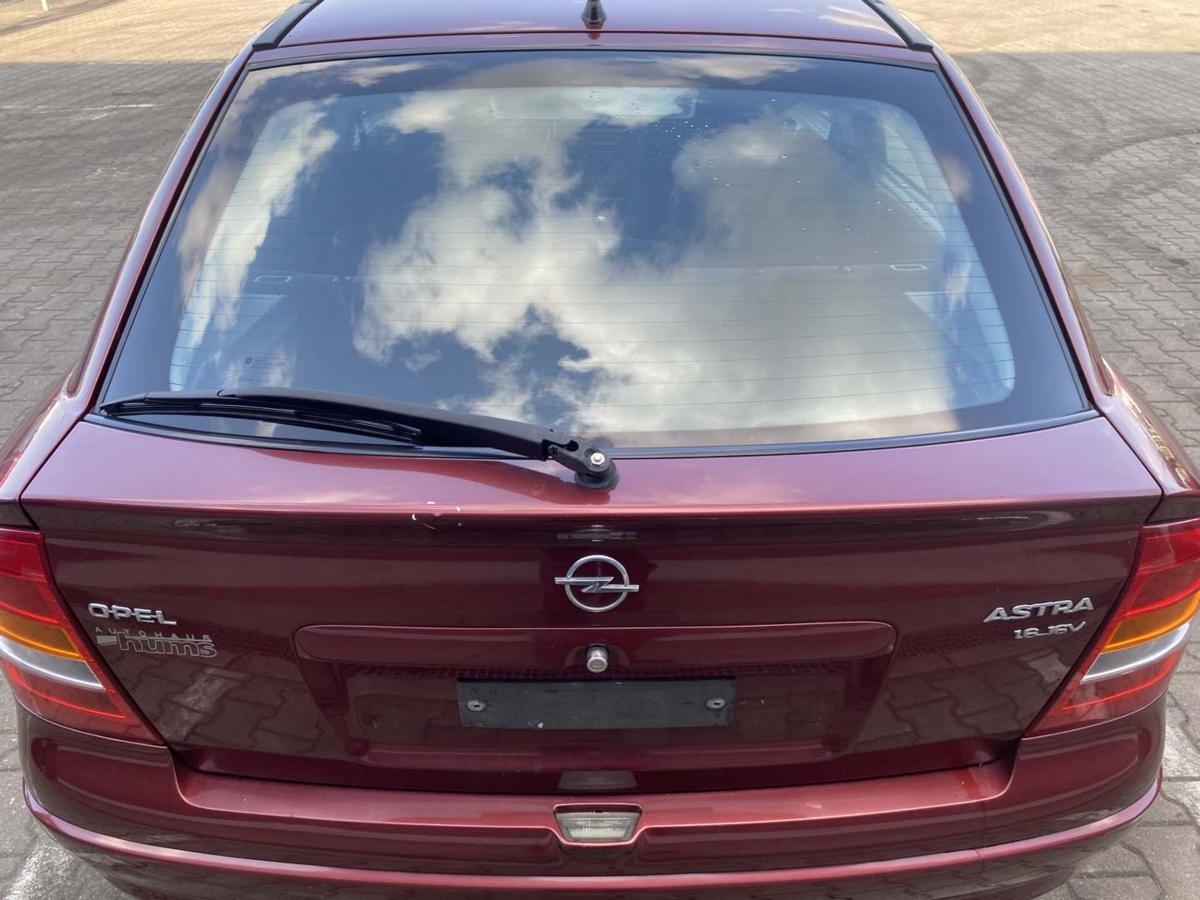 Opel Astra G original Heckklappe mit Heckscheibe Z549 Marseillerot Flie&szlig;heck Bj.1999